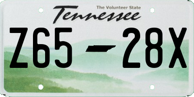 TN license plate Z6528X