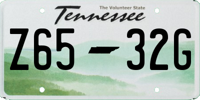 TN license plate Z6532G