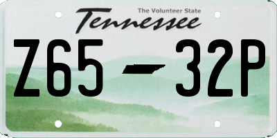 TN license plate Z6532P