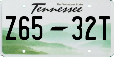 TN license plate Z6532T