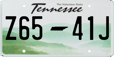 TN license plate Z6541J