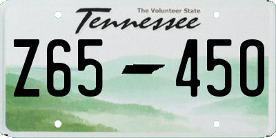 TN license plate Z6545O