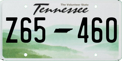 TN license plate Z6546O