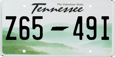 TN license plate Z6549I