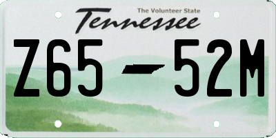 TN license plate Z6552M