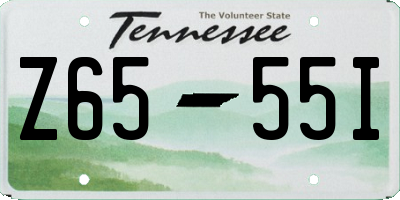 TN license plate Z6555I