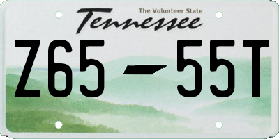 TN license plate Z6555T