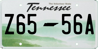 TN license plate Z6556A
