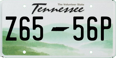 TN license plate Z6556P