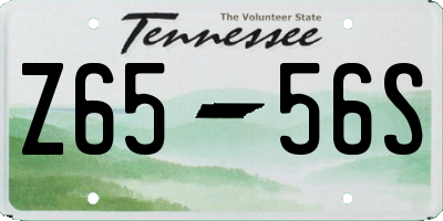 TN license plate Z6556S