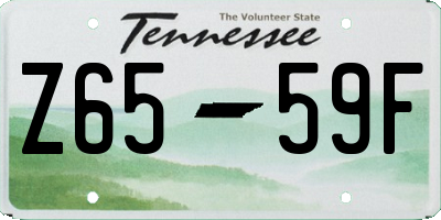 TN license plate Z6559F
