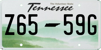 TN license plate Z6559G