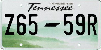 TN license plate Z6559R