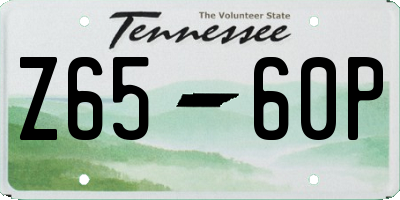 TN license plate Z6560P