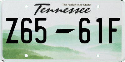 TN license plate Z6561F