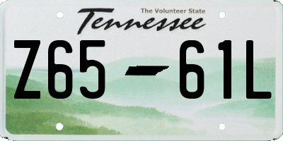 TN license plate Z6561L
