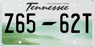 TN license plate Z6562T