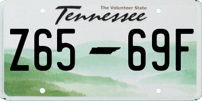 TN license plate Z6569F
