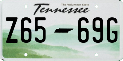 TN license plate Z6569G