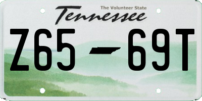TN license plate Z6569T