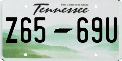 TN license plate Z6569U