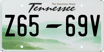 TN license plate Z6569V