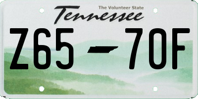 TN license plate Z6570F
