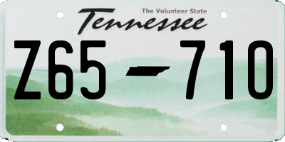 TN license plate Z6571O