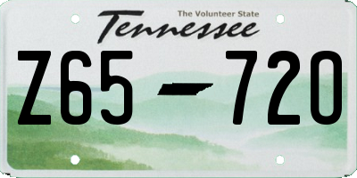 TN license plate Z6572O