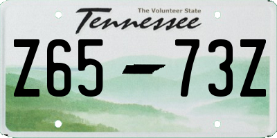 TN license plate Z6573Z