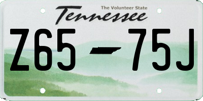 TN license plate Z6575J