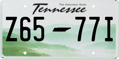 TN license plate Z6577I