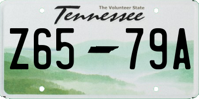 TN license plate Z6579A