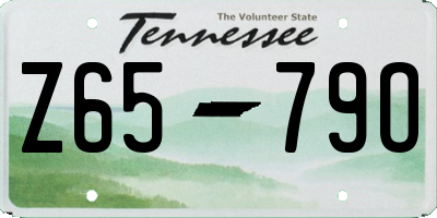 TN license plate Z6579O