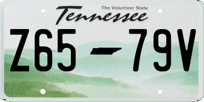 TN license plate Z6579V