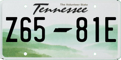 TN license plate Z6581E