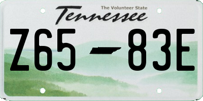 TN license plate Z6583E
