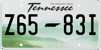 TN license plate Z6583I