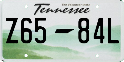 TN license plate Z6584L