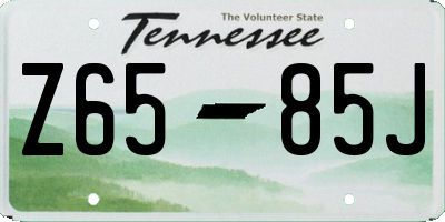 TN license plate Z6585J