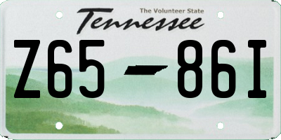 TN license plate Z6586I