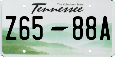 TN license plate Z6588A
