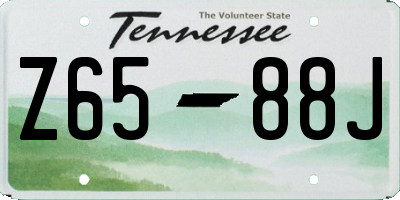 TN license plate Z6588J