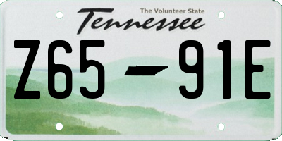 TN license plate Z6591E