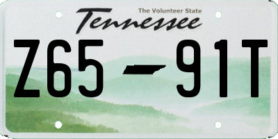 TN license plate Z6591T