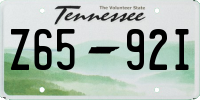 TN license plate Z6592I
