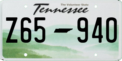 TN license plate Z6594O