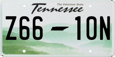 TN license plate Z6610N