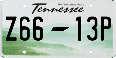 TN license plate Z6613P