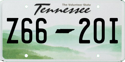 TN license plate Z6620I
